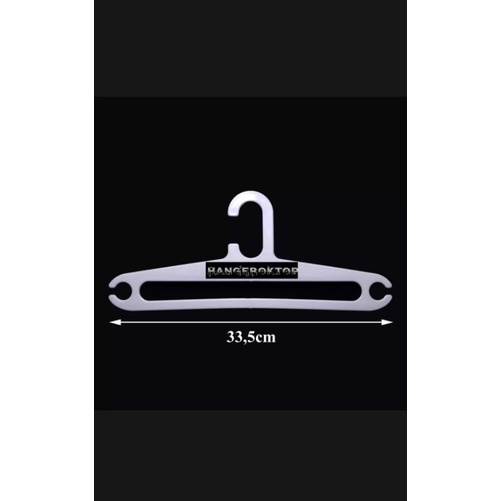 Hanger Baju 14 inch anak isi 12 pcs - ( PUTIH-PINK )