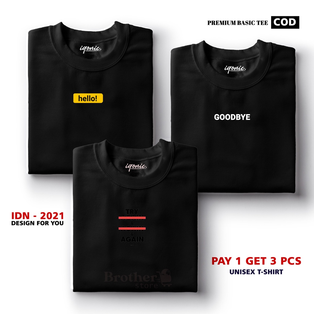 BUY 1 OR 3 PCS ( PROMO COD ) BROTHER STORE / Kaos Distro100% Catoon Combed 30s / ArticelHTG