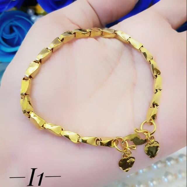 Xuping gelang lapis emas 24k (3sk)  1238g