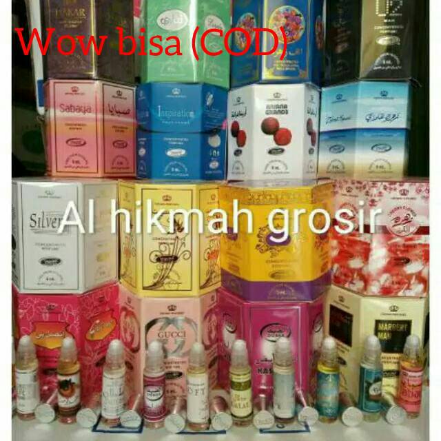 Bisa (COD)GROSIR PARFUM DOBHA 6ML100% non al kohol( pembelian minimal 1 lusin=12 pcs)