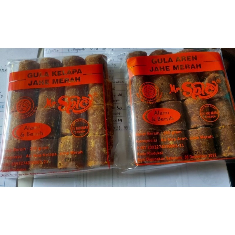 

Gula Kelapa jahe merah 250gram