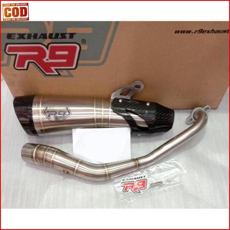232„ Knalpot Racing R9 H2 Ss Ori Full System Free Db Killer Yamaha Nmax Μ