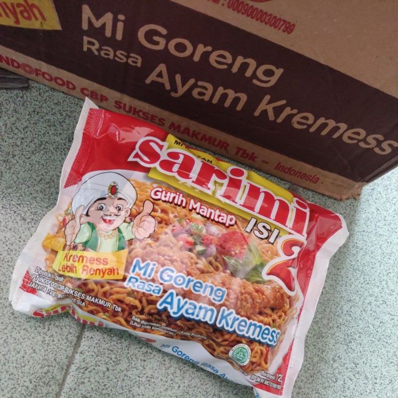 

Sarimi Goreng Isi 2 Ayam Kremess 125g