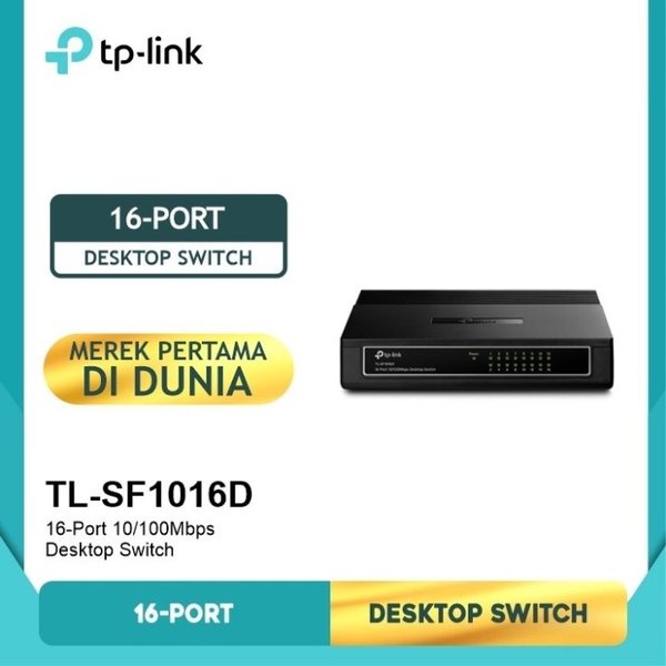 TP-LINK TL-SF1016D 16-Port 10 100Mbps Desktop Switch