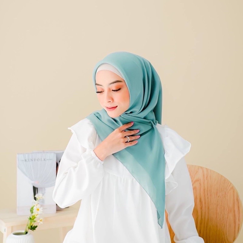 HIJAB BELLA SQUARE / HIJAB POLYCATTON-Misty