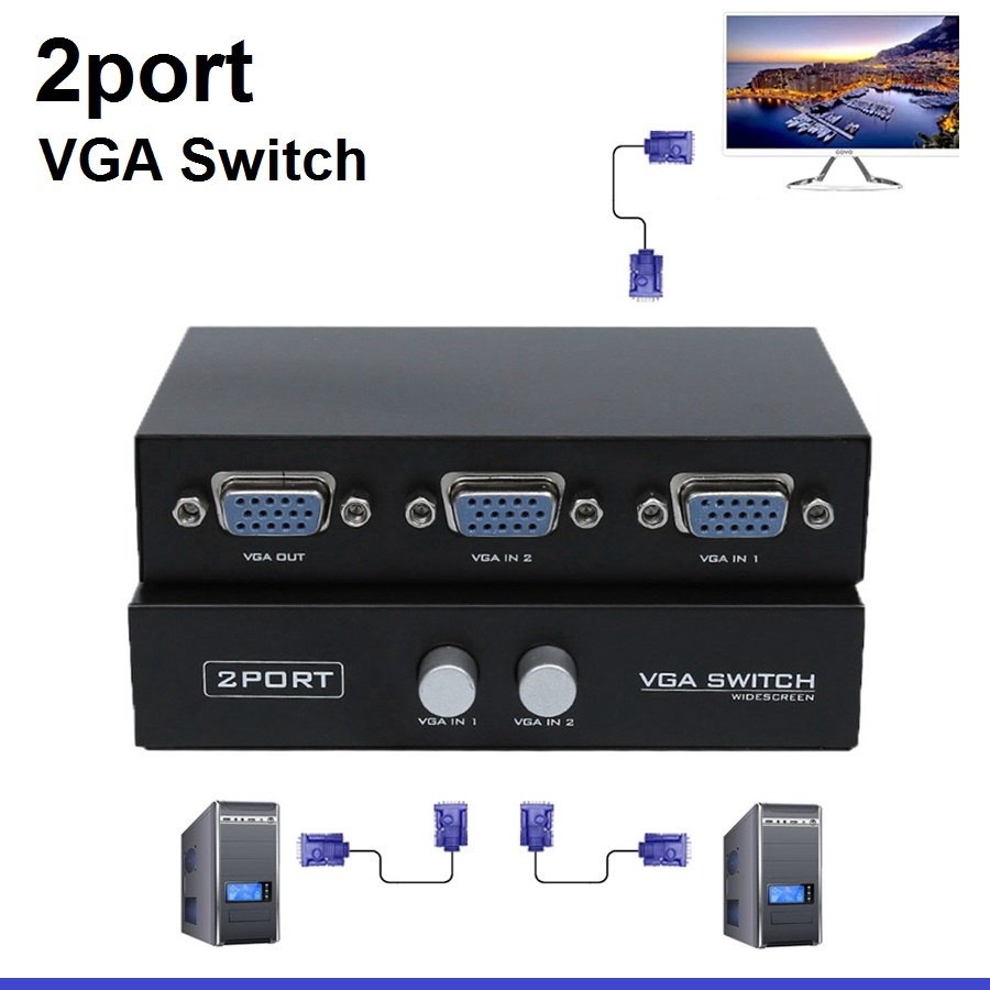 VGA Switch 2port - Switcher 2 port