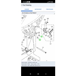 KARET STANDAR TENGAH YAMAHA XMAX 250 MODEL ULIR