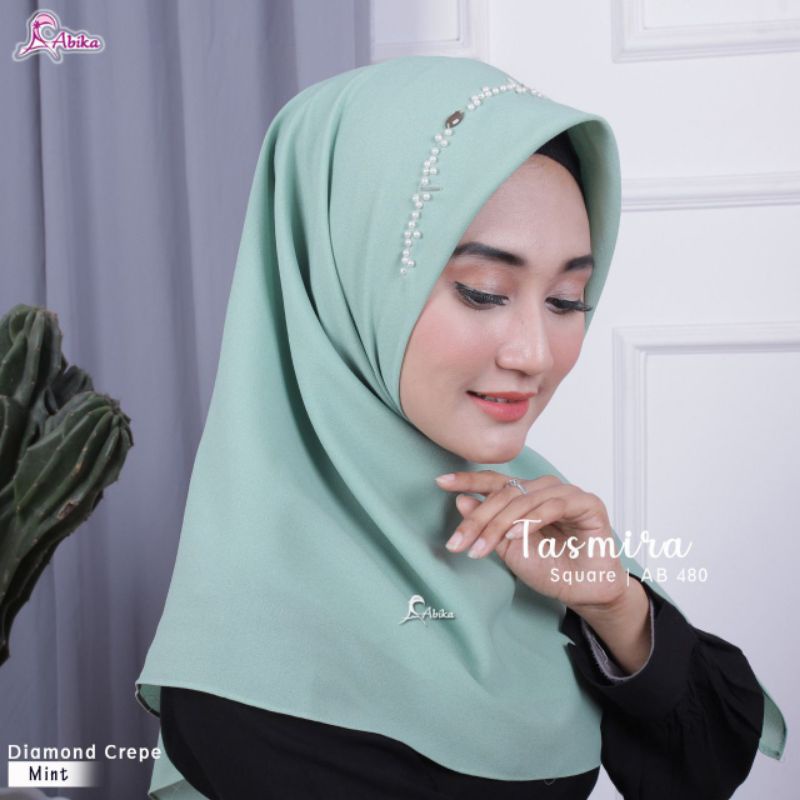 jilbab tasmira segi empat abika