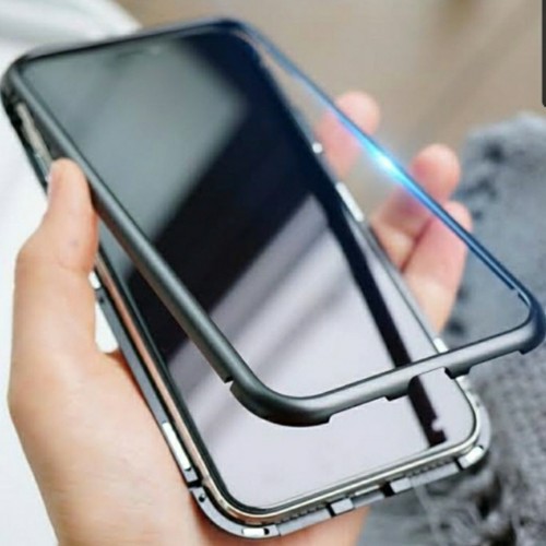 Premium 2in1 Case Magnetic Glass Transparant For Type Samsung A10s/A20s/A21s/A30s/A50s/A50/J4+/J6+