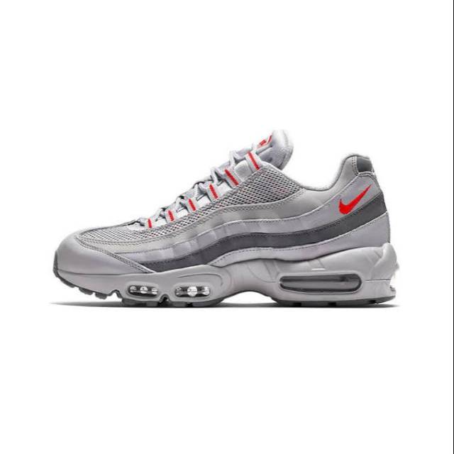 grey red air max 95