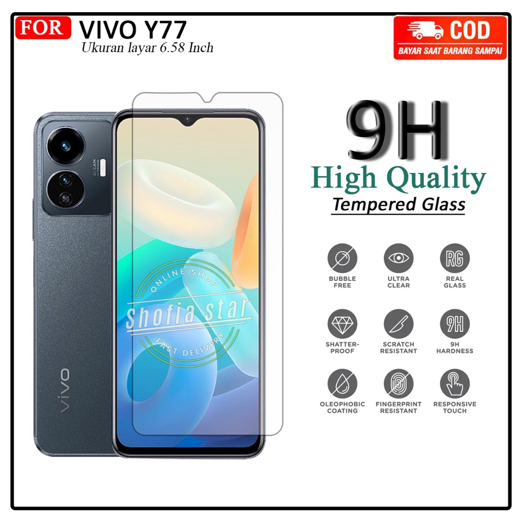 Anti Gores Ceramik Blue Light Vivo Y77 Antii Radiasi Kaca Full Cover