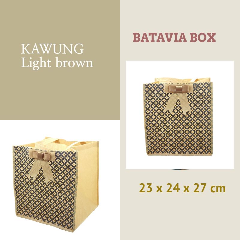

Tas Goodie Bag Kawung 23x24x27cm (pilih warna)