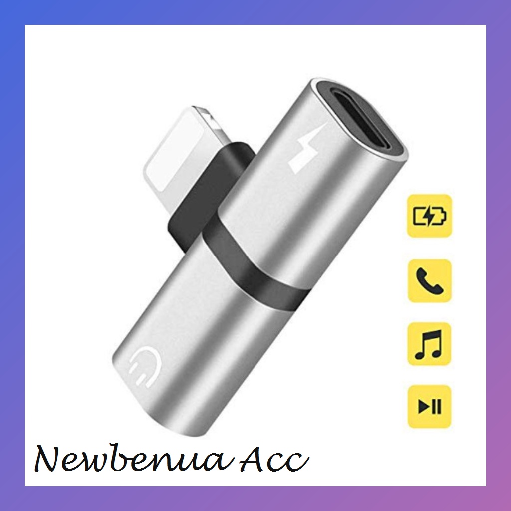 Jual Lightning for Iphone splitter jack audio mic bentuk T