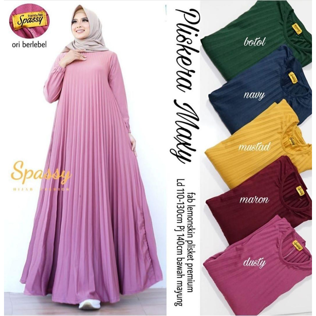 GAMIS WANITA TERBARU 2021 PLISKET / GAMIS MODEL TERBARU