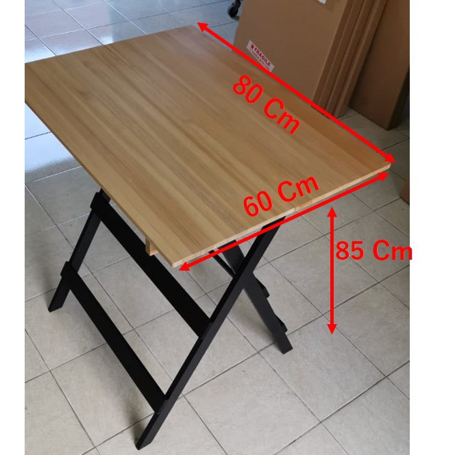  Meja  Lipat Kayu  60x80 Tinggi  85 Shopee Indonesia