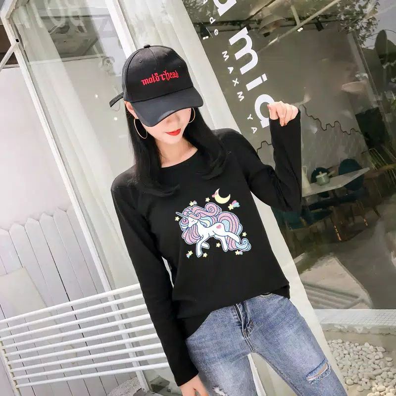 long sleeve unicorn