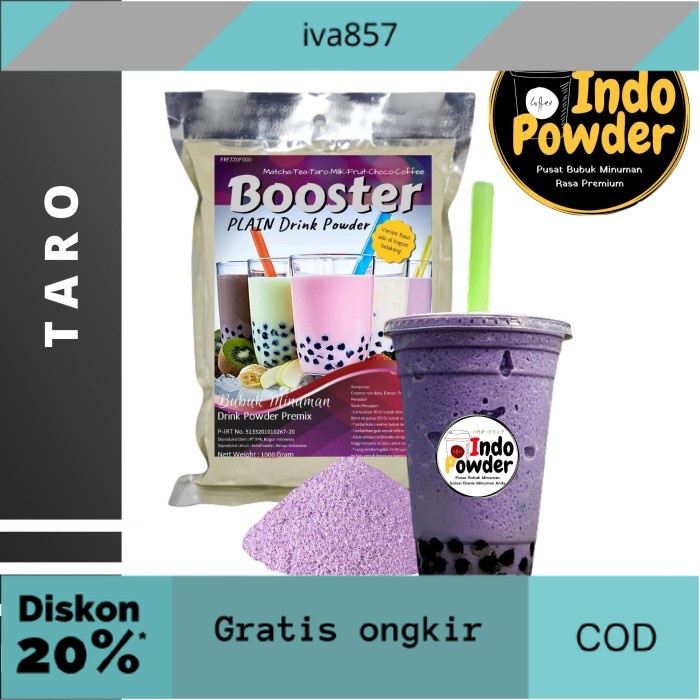 

PROMO Bubuk Minuman type PLAIN, kemasan 1kg - PLAIN TARO GRATIS ONGKIR