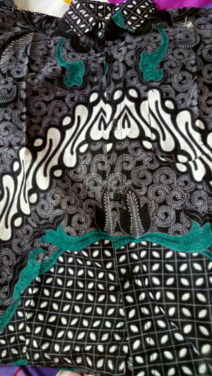 Batik Couple Keluarga Maura Couple Sania Ruffle Ori Ndoro Jowi Dnt Termurah Motif Dimensi Abu Abu