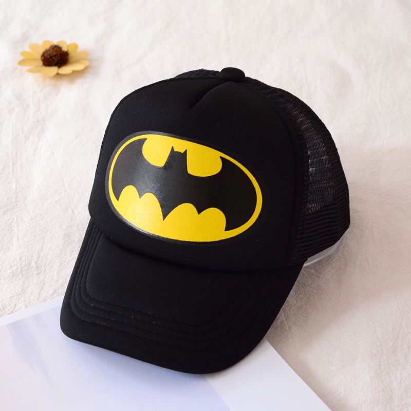 Topi Baseball Adjustable Motif Batman Untuk Anak Laki-Laki  Perempuan 2-7 Tahun