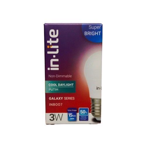 4PCS inLite 3W LED MULTIPACK 3+1 Bulb 3 Watt BERGARANSI in-Lite