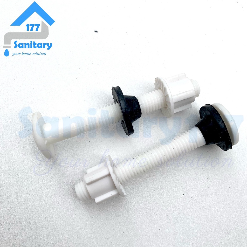 2pc Baut tangki Kloset Duduk-sepasang baut mur mor tabung water tank closet screw