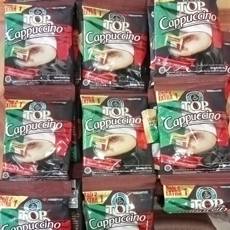 Cappucino Rty Kopi Top Cappuccino 25gr isi 15 sachet ( 1 renceng )