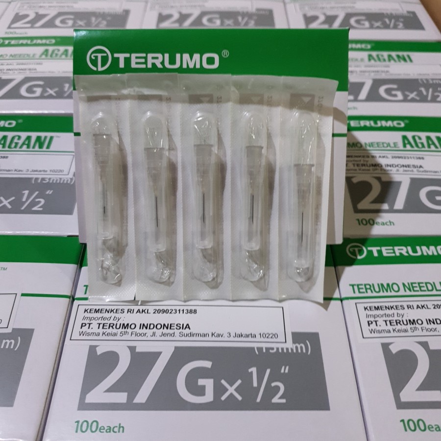 Needle Terumo Agani18 23 25 27 G Jarum Terumo Agani 18G - 23G - 25G - 27G