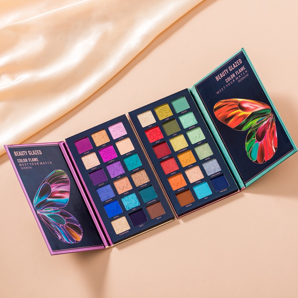 Beauty Glazed Flame Eyeshadow 18 Color Eyeshadow Matte Beauty Glazed Eyeshadow Glitter Beauty Glazed Eyeshadow Pallete Beauty Glazed Eyeshadow Palet Beauty Glazed