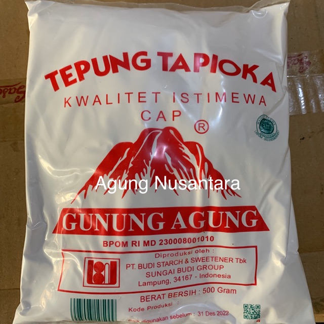 

Tepung Tapioka cap Gunung Agung 500 gr