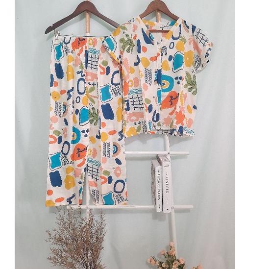 PIYAMA KANCING PREMIUM PIYAMA BUSUI | BABYDOLL PIYAMA PANJANG RAYON | PIYAMA KEKINIAN | BABYDOLL KEK