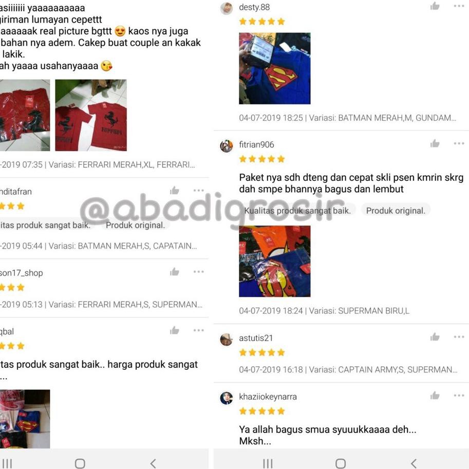 GSN [ LED ] KONVEKSI KAOS ANAK SUPERHERO GROSIR ECERAN TER ULTRAMAN BIRUMUDA KATUN ABADI GROSIR !!