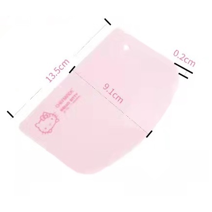 Hello Kitty Chefmade KT7005 Dough Cutter Scraper Plastic Pisau Pemotong Adonan Roti Plastik Warna Pink