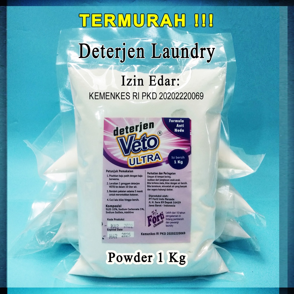 VETO Deterjen BUBUK ULTRA Powder 1 Kg Termurah