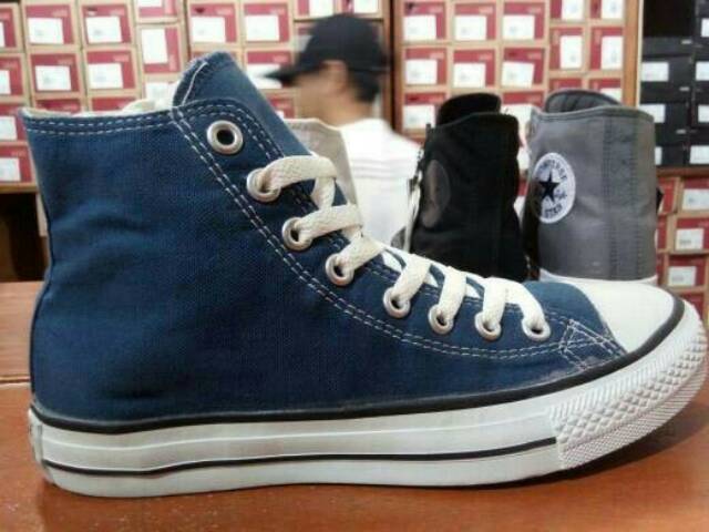 Sepatu Converse Allstar High Tinggi Navy Biru Dongker