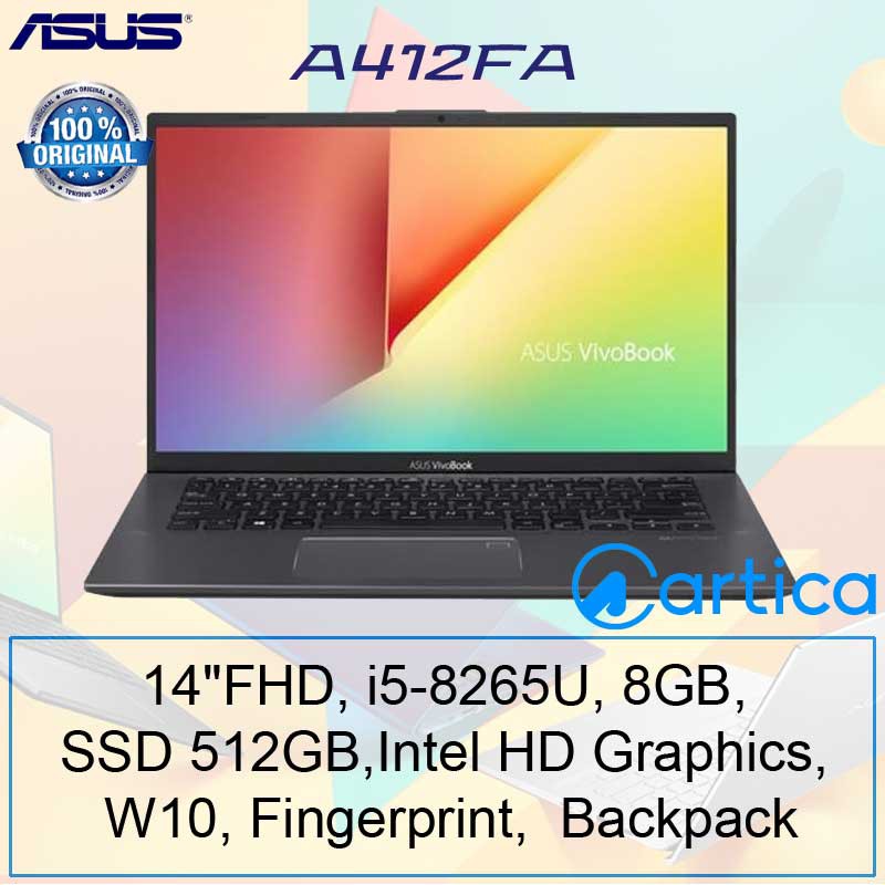 Asus A412FA Vivobook-i5 8265U 8GB 512GB Intel HD 14" FHD WIN10
