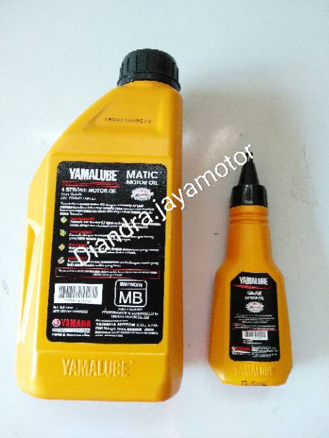 Paket oli yamalube matic oli mesin 0.8 lt+oli gear 100 ml 100% original for all yamaha mio