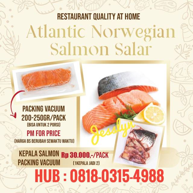 

Ikan Salmon Salar Atlantic Norwegian