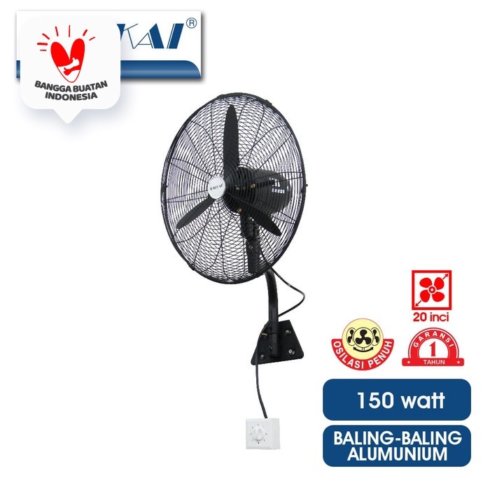 SEKAI IWF-2038 WALL FAN 20&quot; INDUSTRIAL FAN 20 INCH KIPAS ANGIN BESI TEMBOK INDUSTRI IWF2038