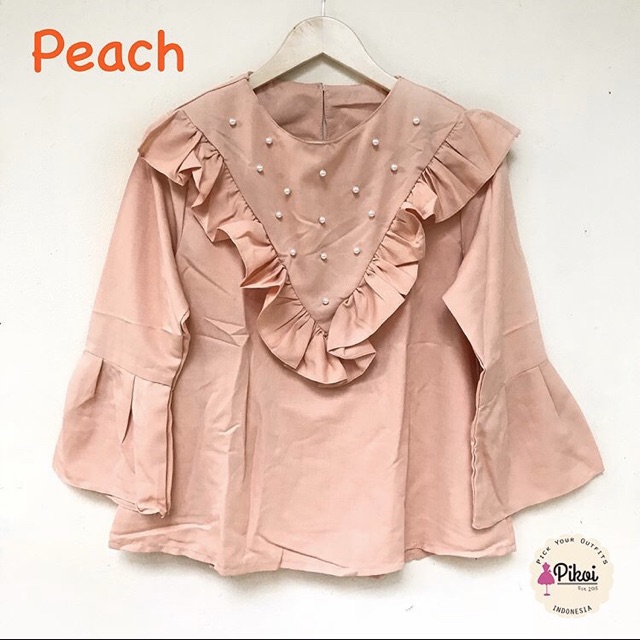 Blouse lengan panjang / blouse hijaber / blouse linen / blouse wanita murah / blouse muslimah / 1313