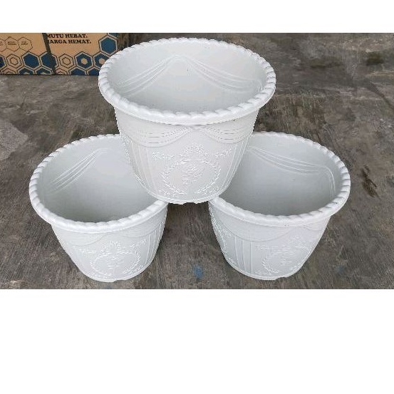 Pot Bunga / Pot Bunga Plastik/ pot plastik motif bunga/pot tanaman