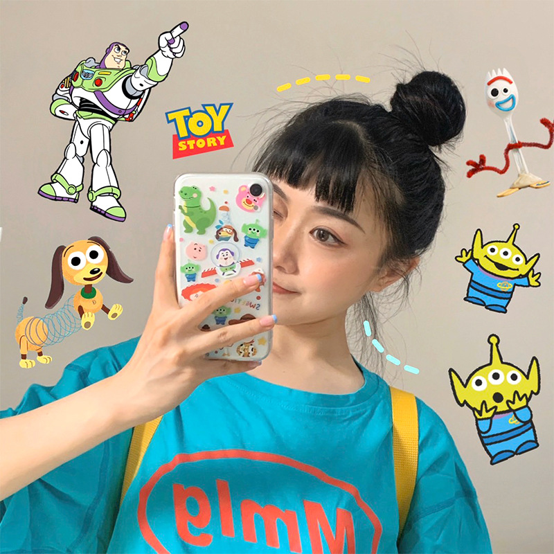 Soft Case Silikon tpu Motif Print Toy Story Untuk Iphone 11 11pro 11promax XR XS MAX 7 plus 8 plus