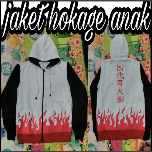 JAKET ANAK NARUTO / JAKET HOKAGE / JAKET ANAK KECIL