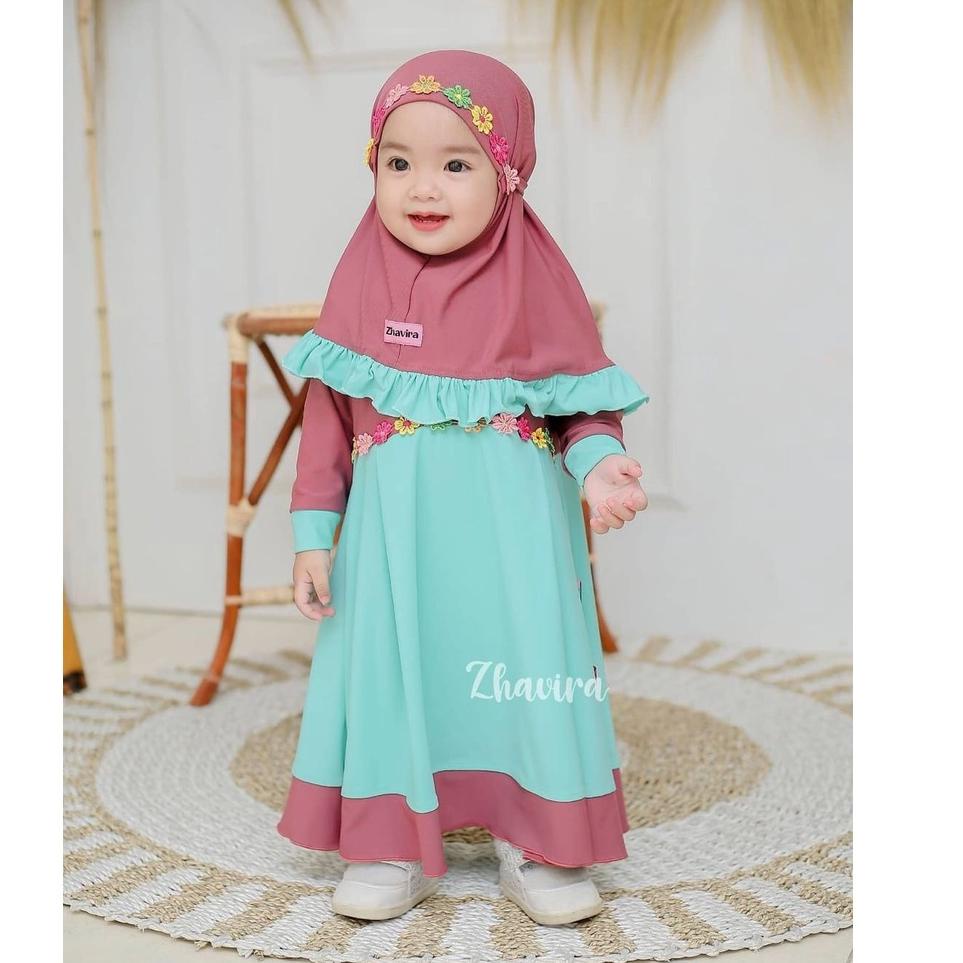 [KODE PRODUK NV6ZC4059] Gamis Anak perempuan DaIsy kids syari / Gamis Anak Syar'i / Gamis Anak Lucu 