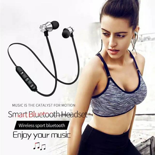 Earphone headset bluetooth super bass