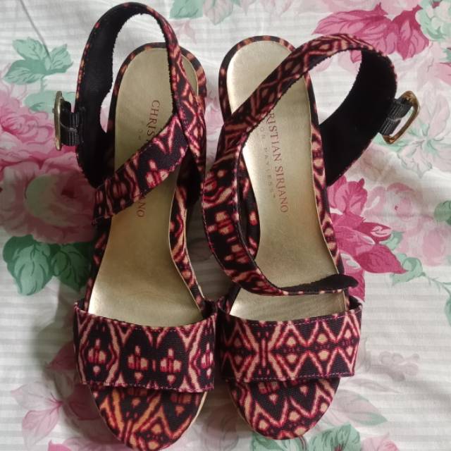 Sepatu Sendal Wedges Christian Siriano size 5
