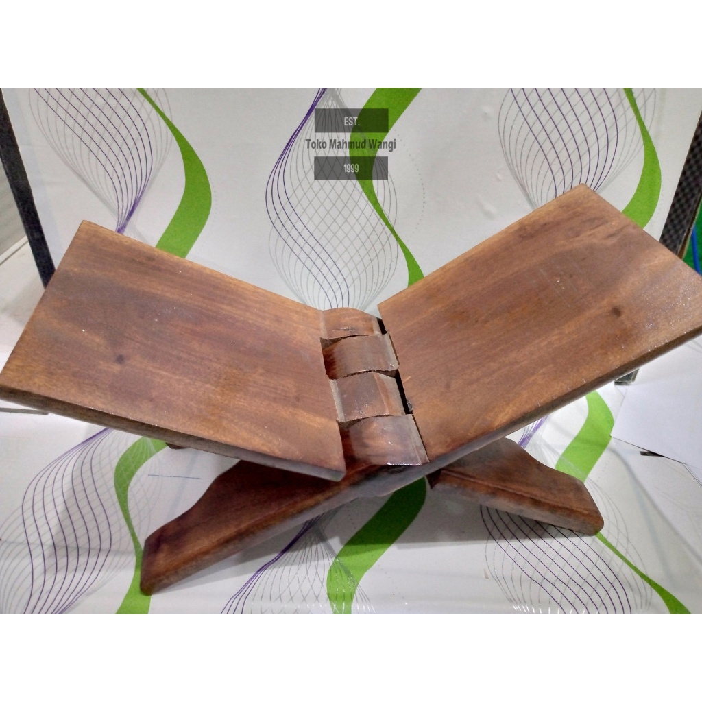 Meja REKAL Alquran Bonus 2 Tuding Ngaji di dalam, Dudukan Baca Quran Meja Lipat Belajar Ngaji Kayu J