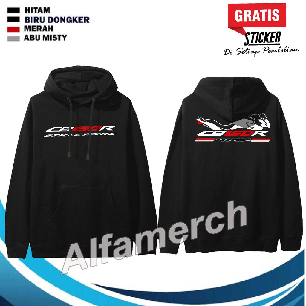 JAKET SWEATER HOODIE HONDA CBR 150 R  - Kaos Pria Keren
