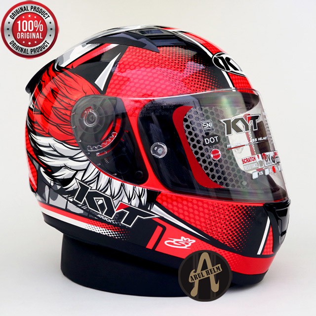 HELM KYT R10 ANDI GILANG FLAT VISOR / KYT R10 ORIGINAL / KYT FULL FACE ORIGINAL