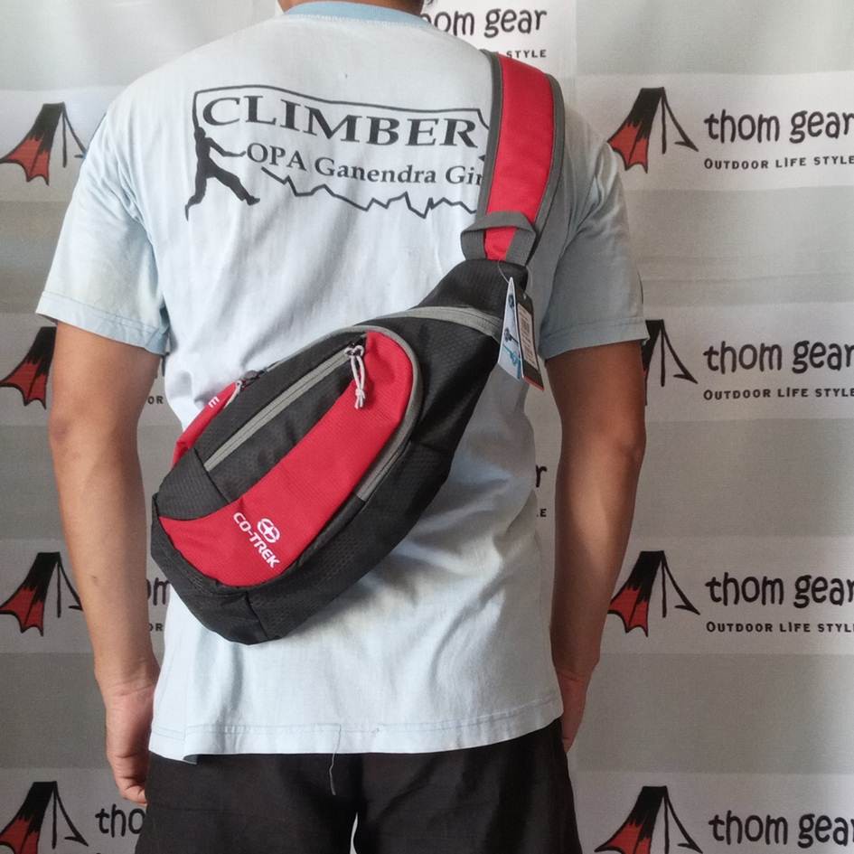 Ready Sling Bag Outdoor Tas Selempang Co-Trek Cotrek Adventure Seri Stones Material Polyester Dinir