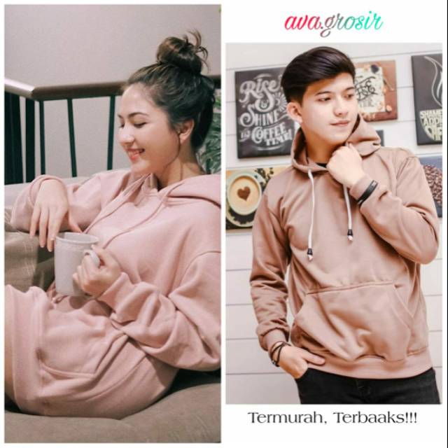 NATURAL HOODIE POLOS SWEATER WANITA PRIA TERBARU